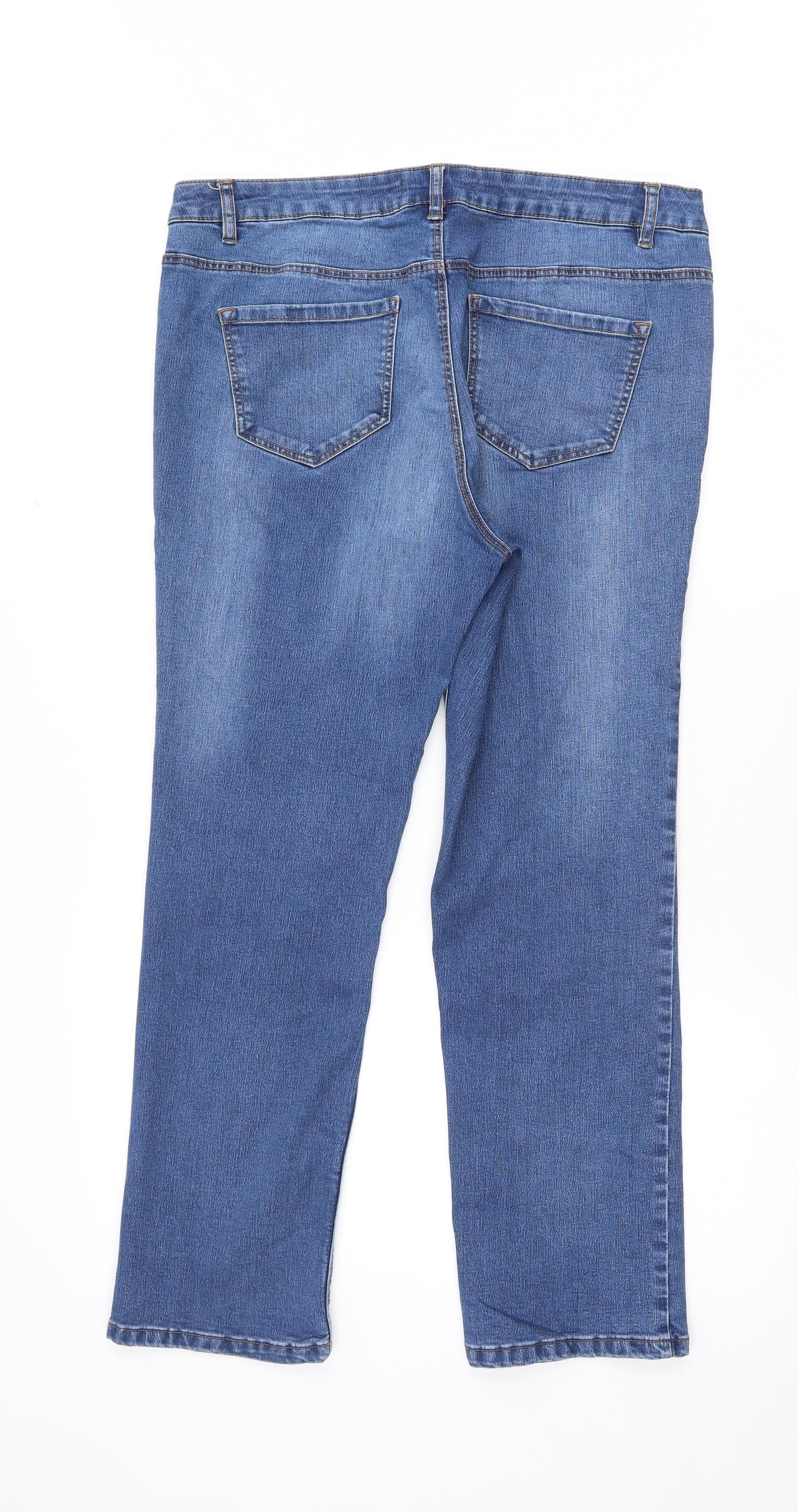 George Womens Black   Straight Jeans Size 16 L27 in
