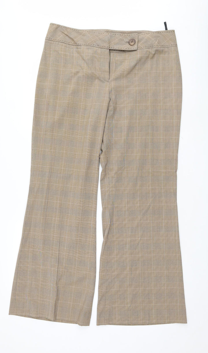 Dunnes Stores Womens Brown   Trousers  Size 16 L31 in
