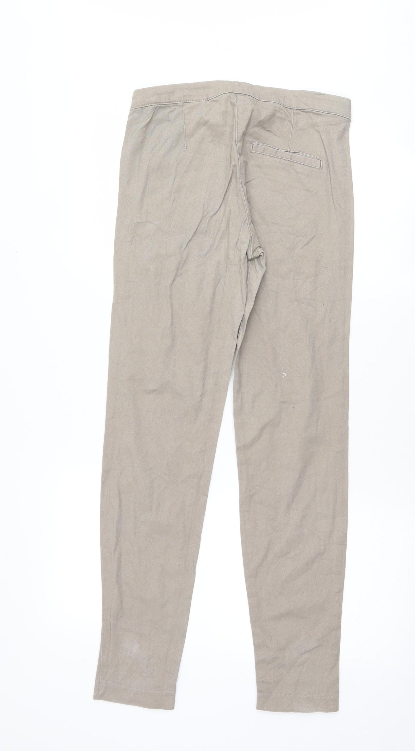H&M Womens Beige   Trousers  Size 8 L30 in