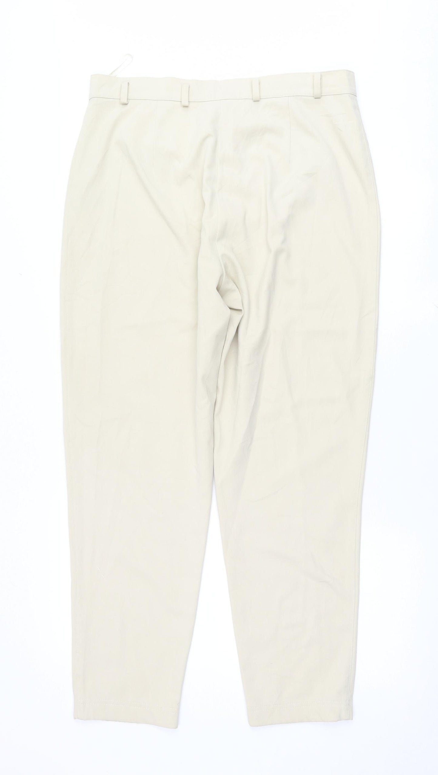 GINA LAURA Womens Beige   Trousers  Size 36 L29 in