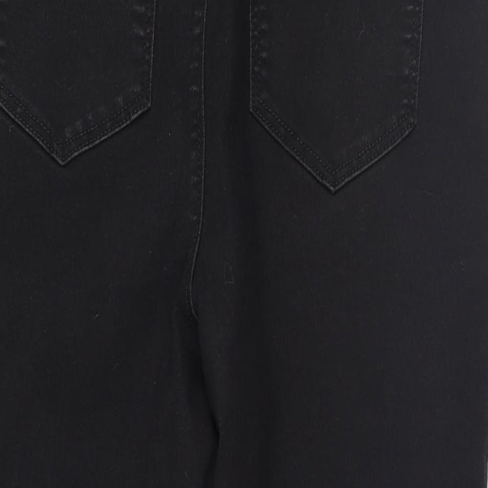 Matalan Womens Black   Cropped Jeans Size 14 L22 in