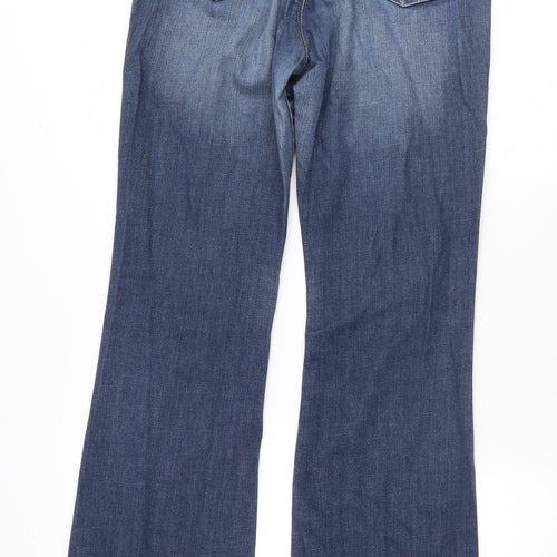Marks and Spencer Womens Blue   Bootcut Jeans Size 12 L31.5 in