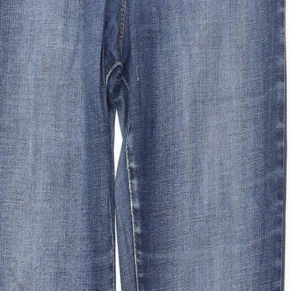 Marks and Spencer Womens Blue   Bootcut Jeans Size 12 L31.5 in
