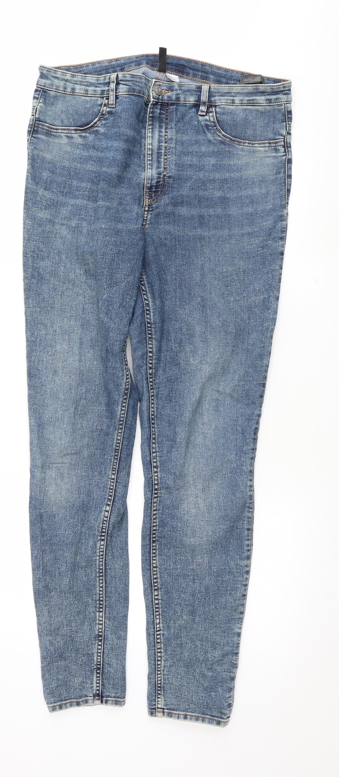 H&M Womens Blue   Skinny Jeans Size 18 L30 in