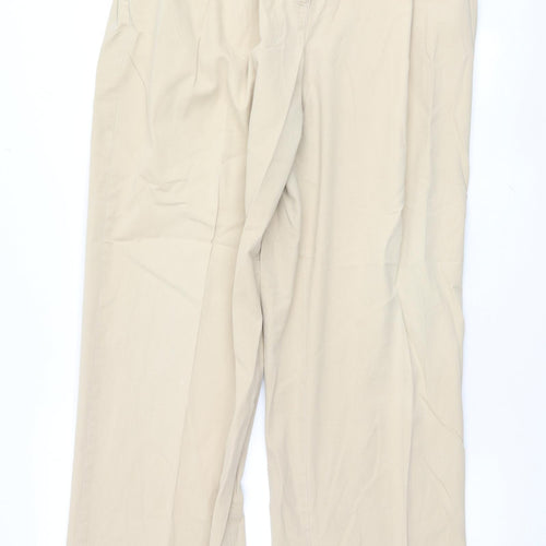 Marks and Spencer Womens Beige   Trousers  Size 18 L31 in