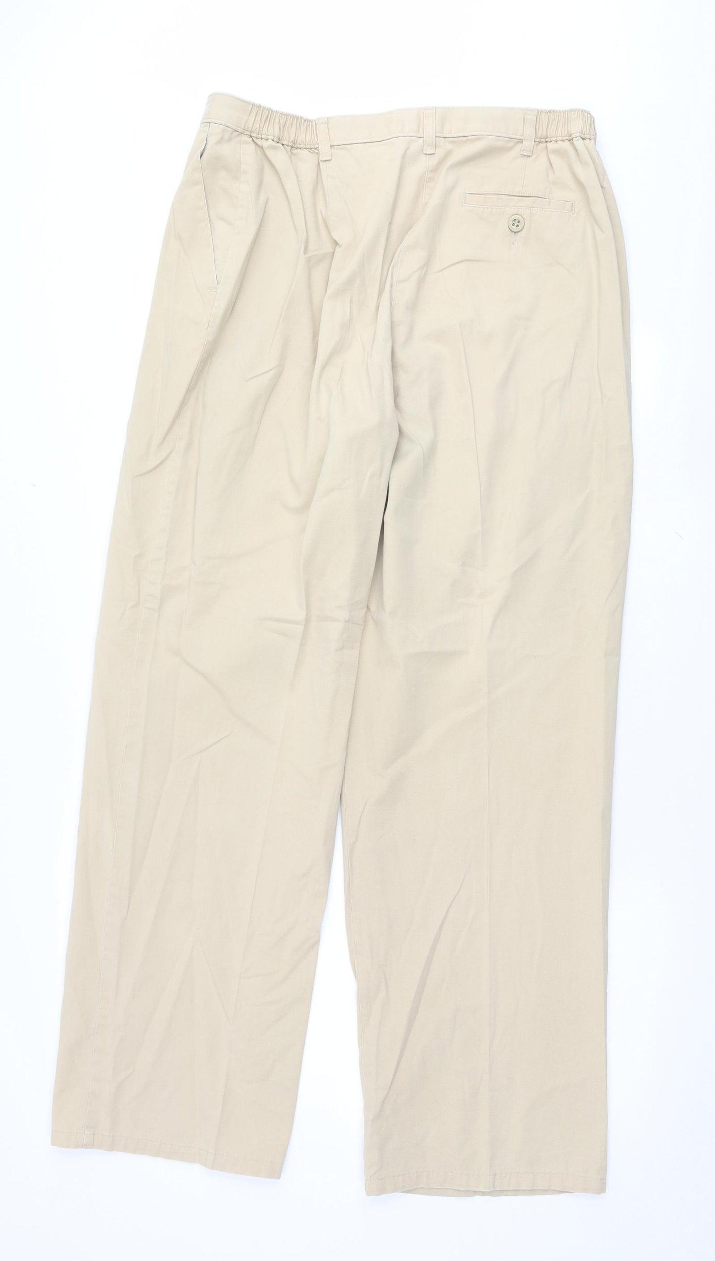 Marks and Spencer Womens Beige   Trousers  Size 18 L31 in