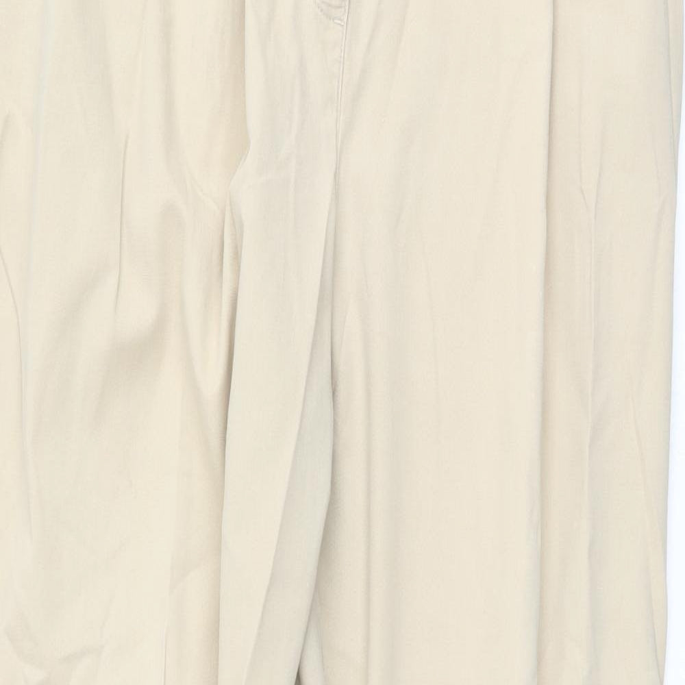 Marks and Spencer Womens Beige   Trousers  Size 18 L31 in
