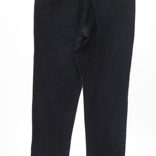 Denim & Co. Womens Black   Skinny Jeans Size 14 L26 in