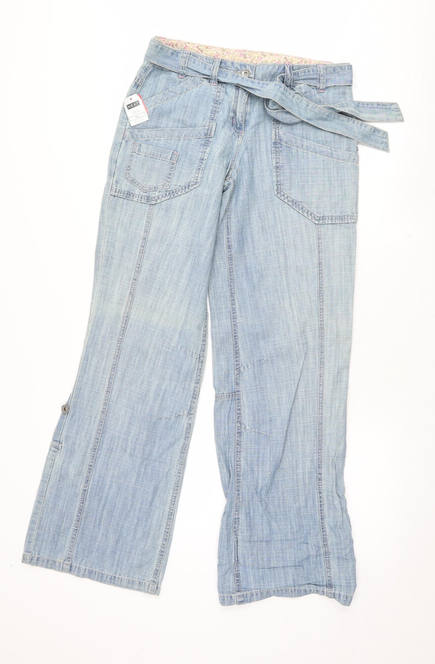 NEXT Girls Blue   Wide-Leg Jeans Size 15 Years