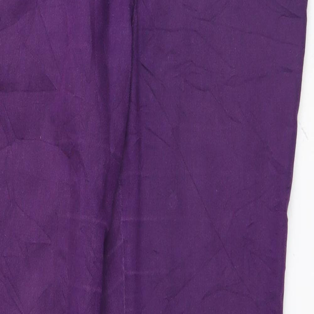 Preworn Womens Purple   Straight Jeans Size 34 L30 in
