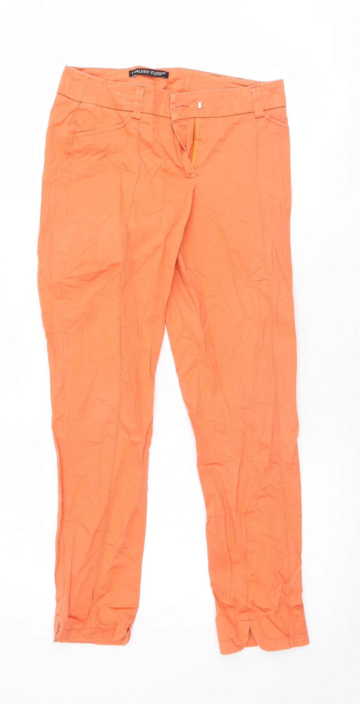 valerio studio Womens Orange   Sweatpants Trousers Size 8 L26 in