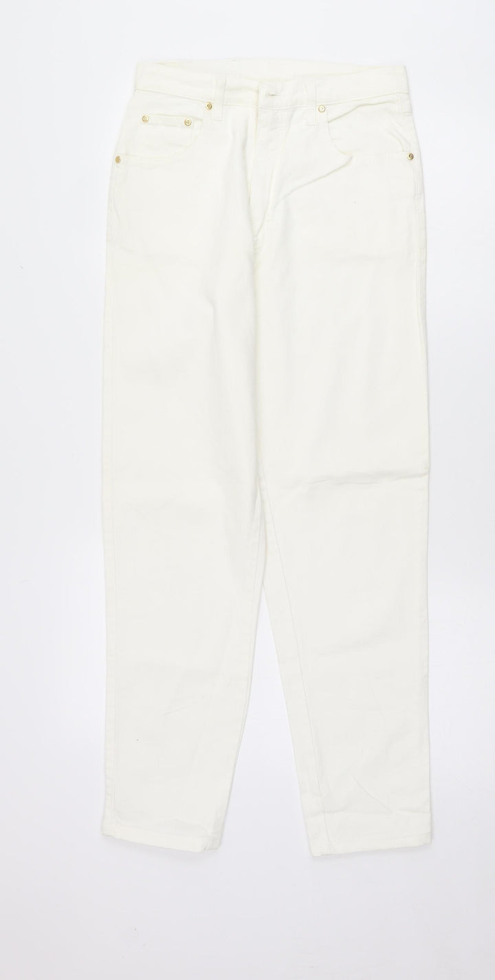 Preworn Womens White   Straight Jeans Size 10 L28 in