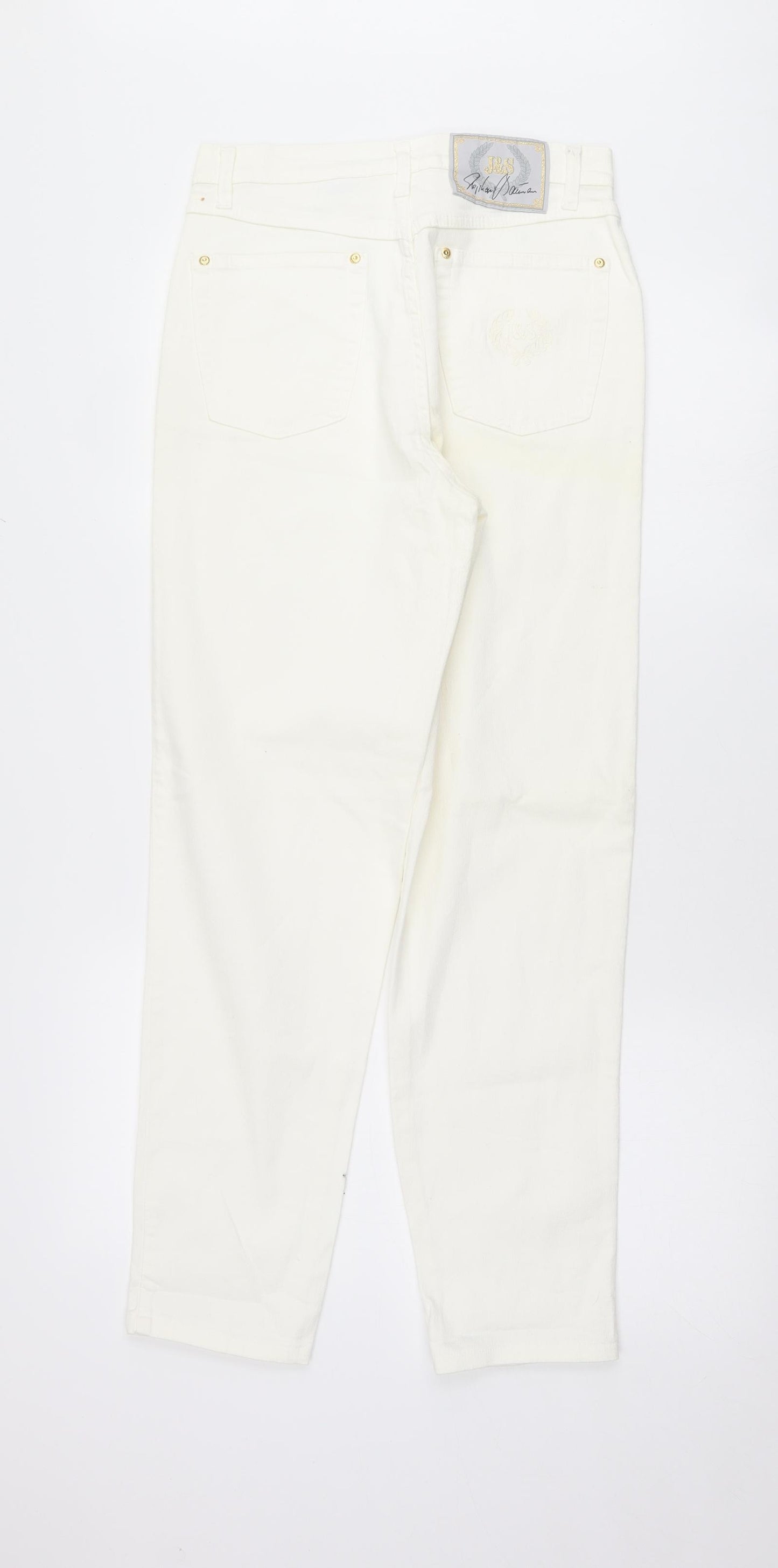 Preworn Womens White   Straight Jeans Size 10 L28 in