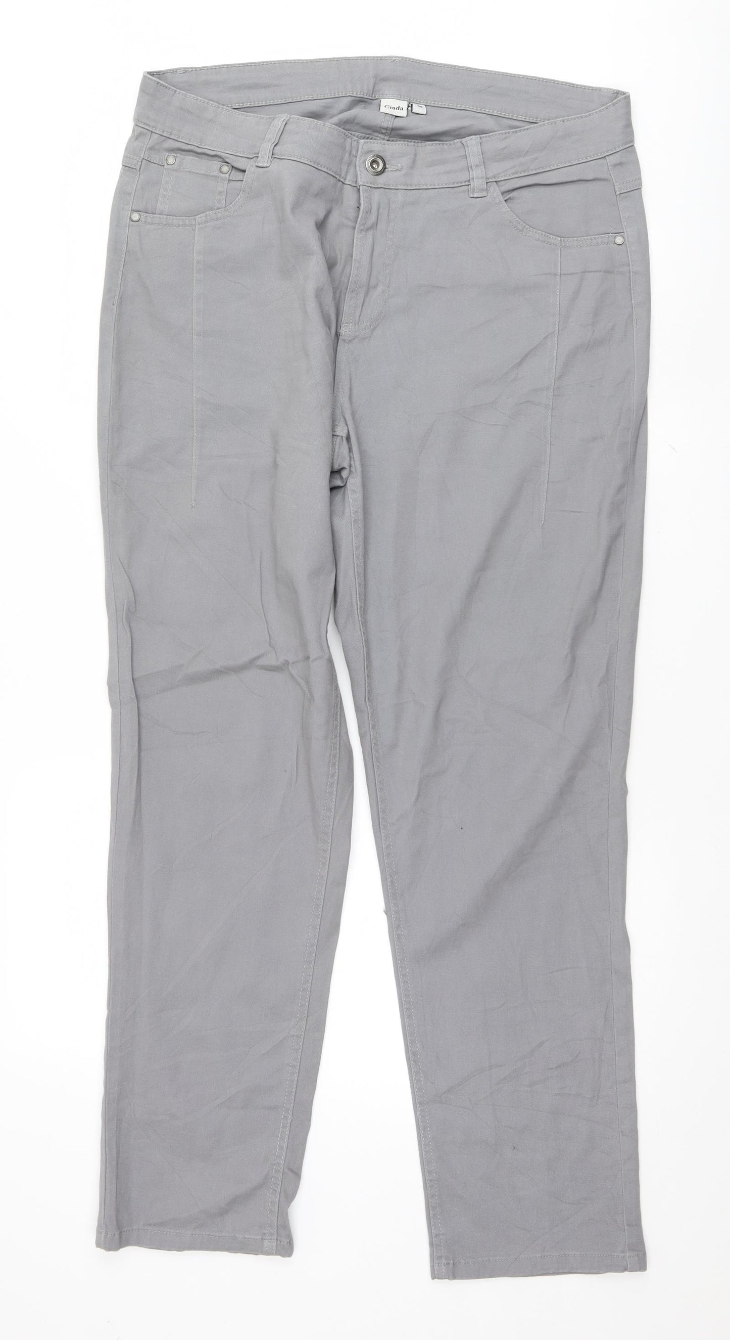 Giada Womens Grey   Straight Jeans Size 20 L31 in