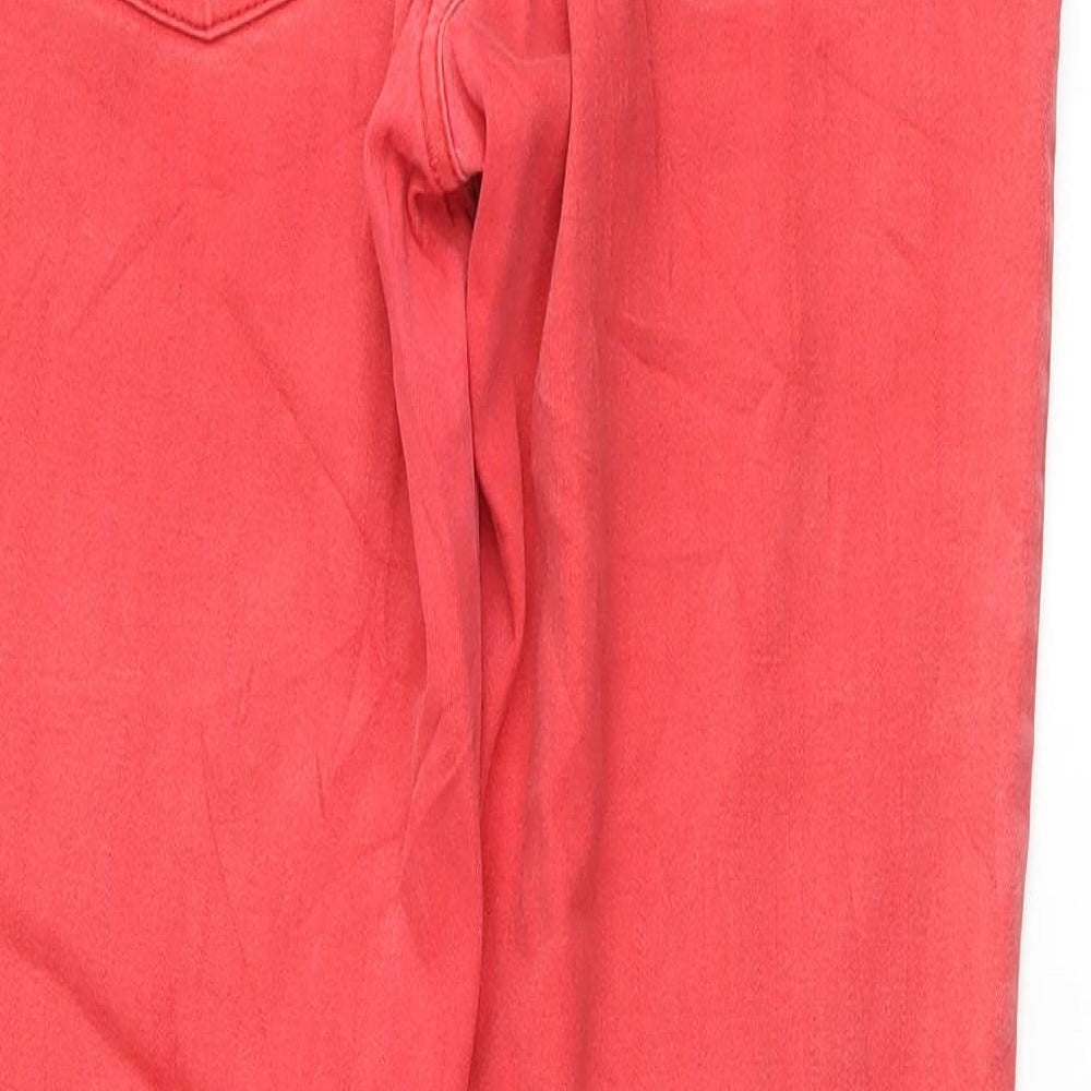 Preworn Womens Red   Straight Jeans Size 12 L30 in