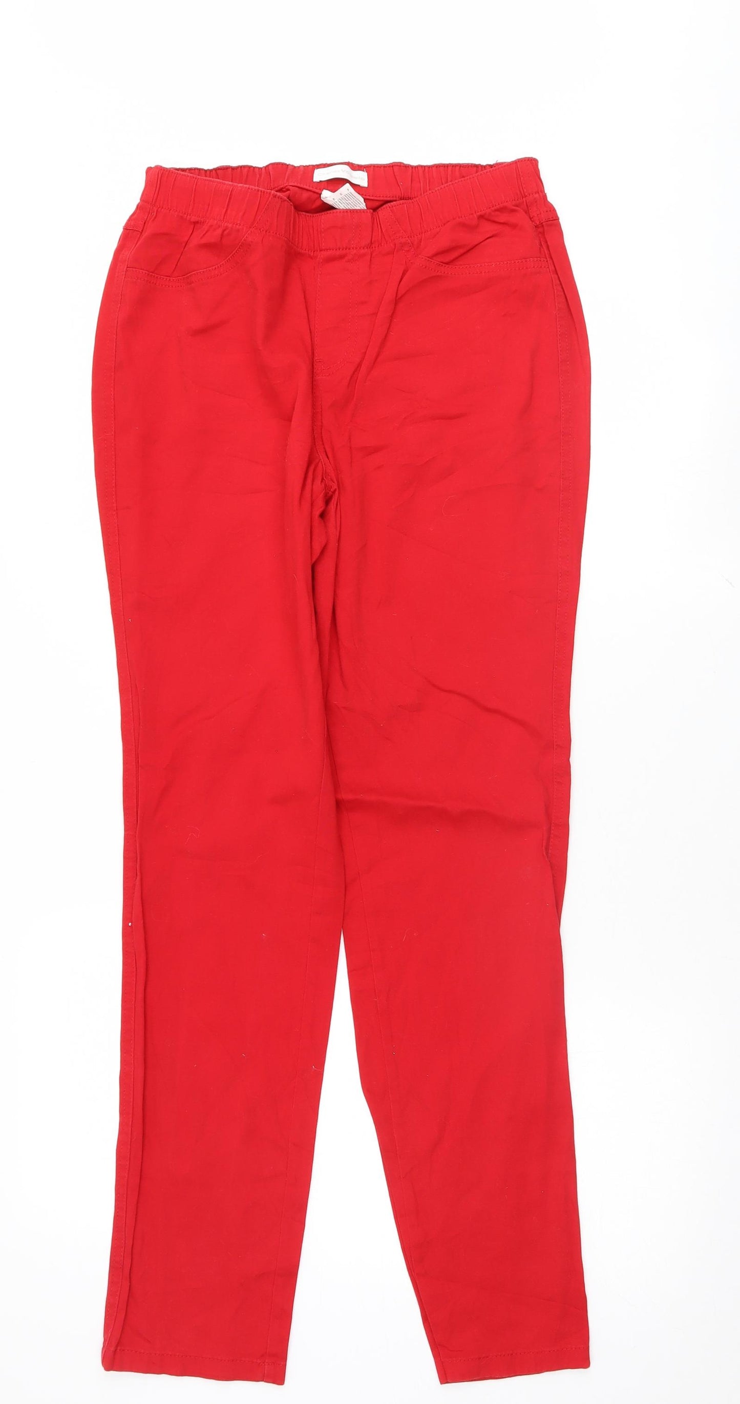 Charles Vogele Womens Red   Straight Jeans Size 12 L30 in