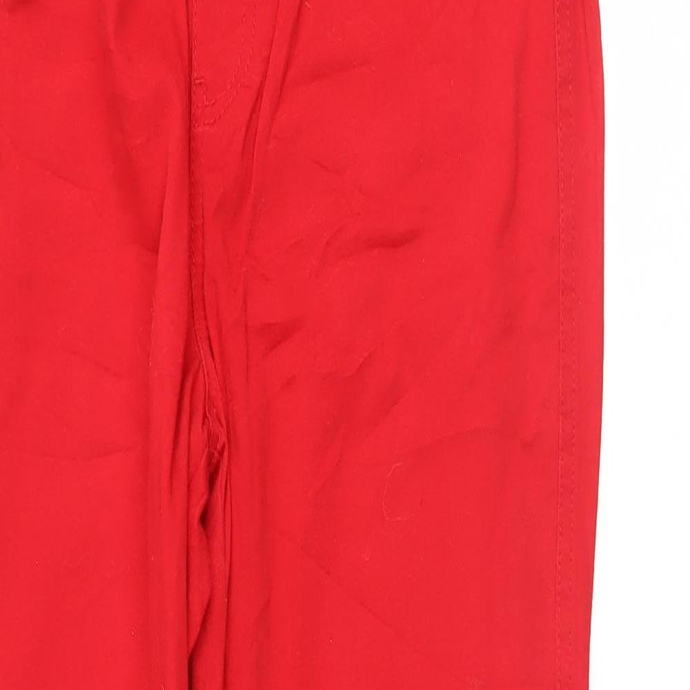 Charles Vogele Womens Red   Straight Jeans Size 12 L30 in