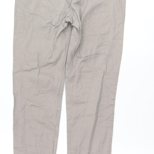 H&M Womens Beige   Trousers  Size 10 L28 in