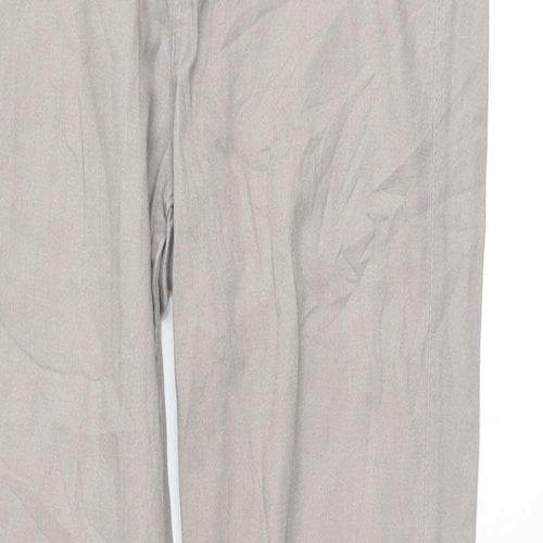 H&M Womens Beige   Trousers  Size 10 L28 in