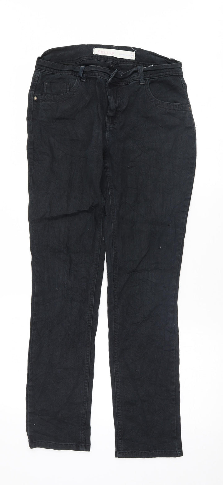 NEXT Womens Black Skinny Jeans Size 12 L29 in