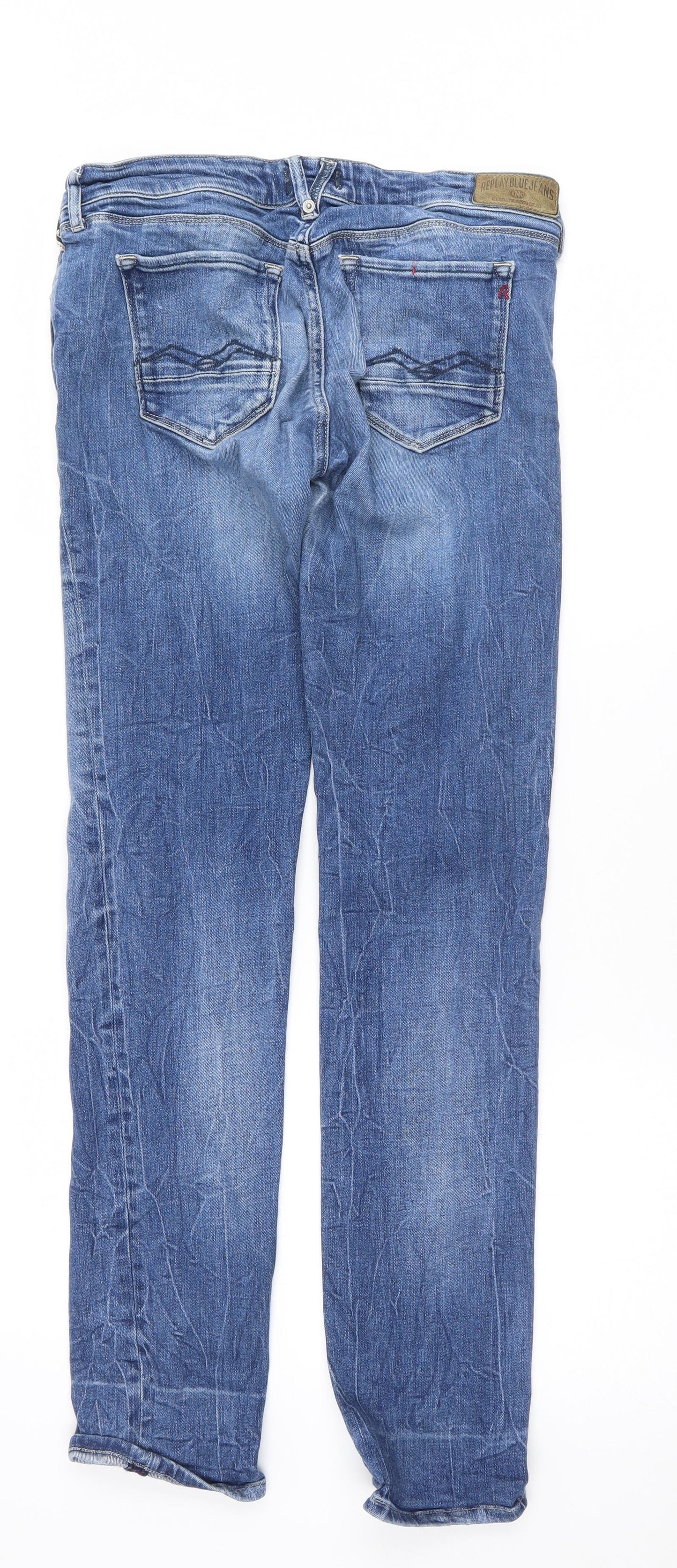 M&Co Womens Blue   Straight Jeans Size 30 L32 in