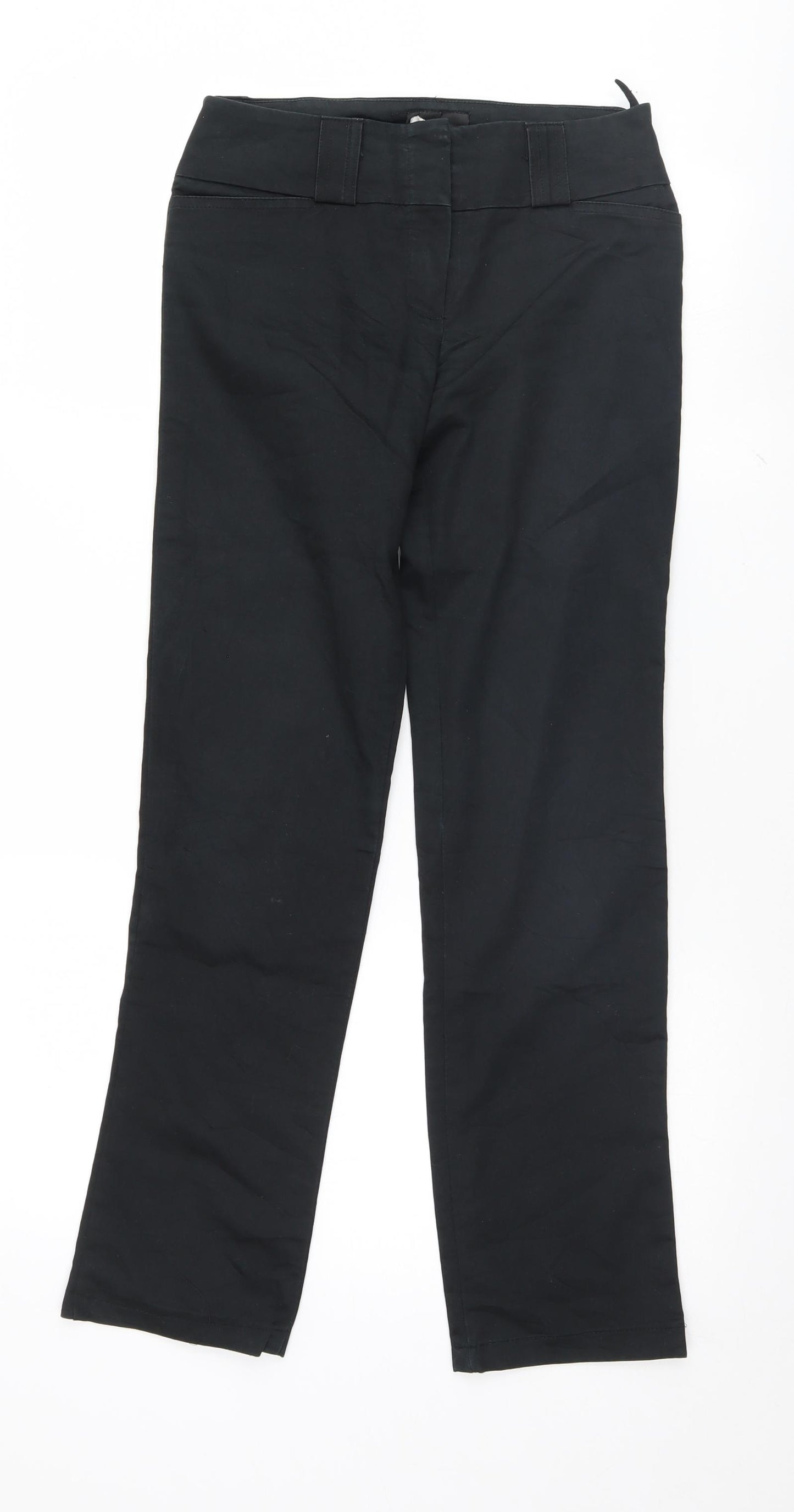 Preworn Womens Black   Trousers  Size 6 L28 in
