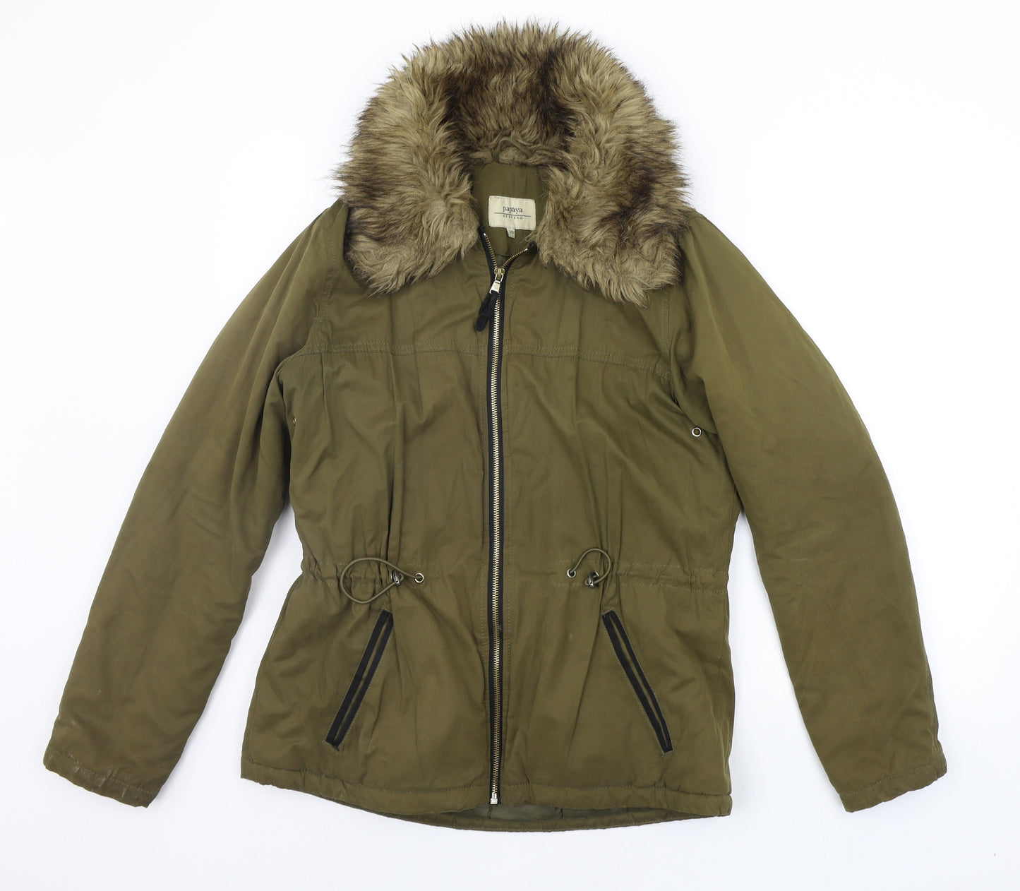 Papaya Womens Green   Jacket Coat Size 10