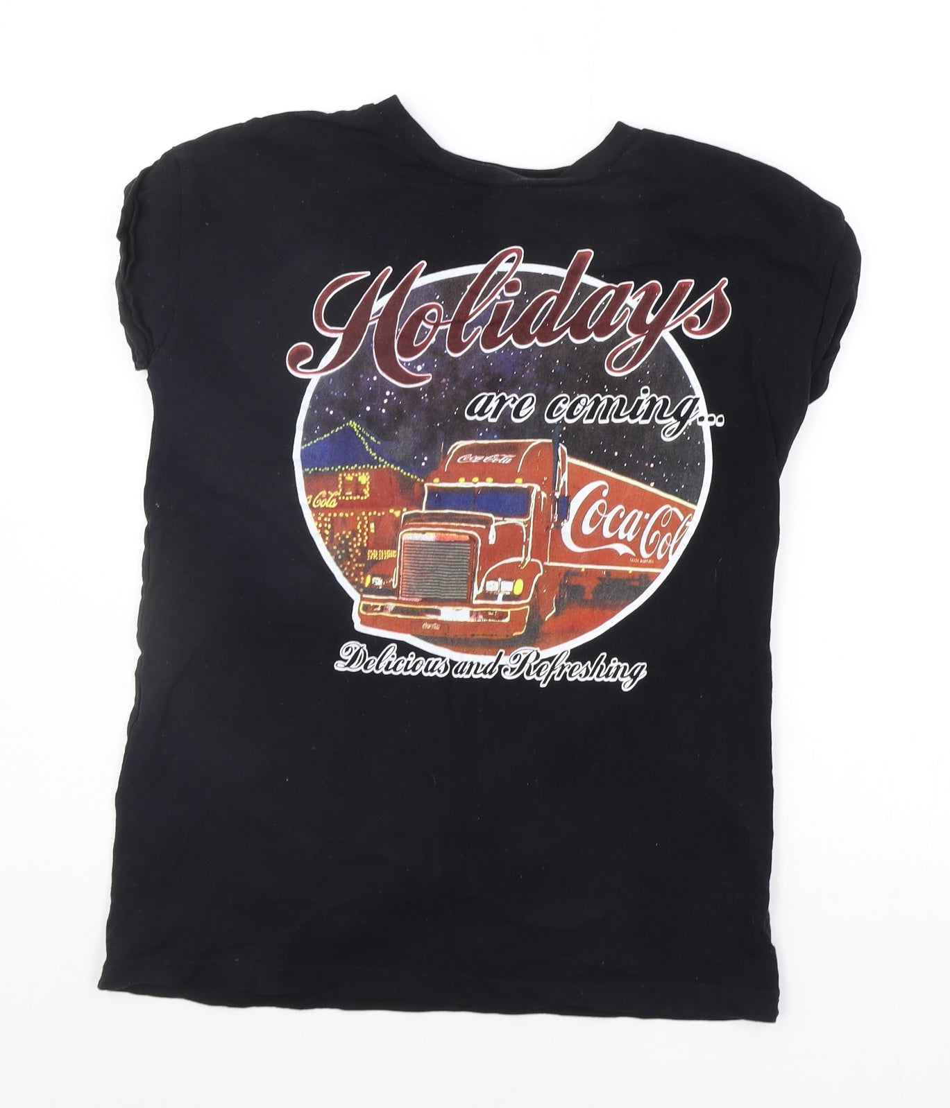 Atmosphere Womens Black   Basic T-Shirt Size 8  - Coca Cola