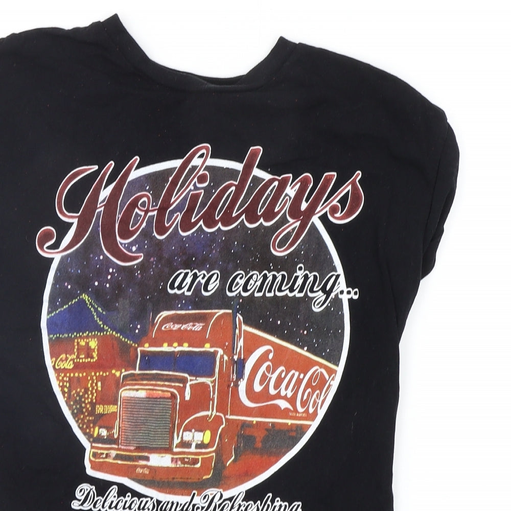 Atmosphere Womens Black   Basic T-Shirt Size 8  - Coca Cola