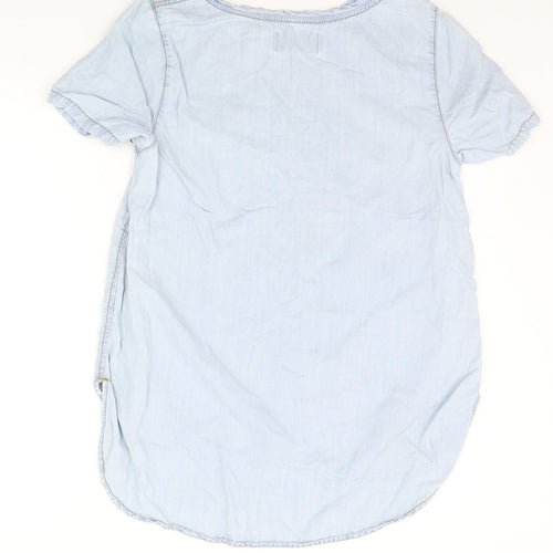 New Look Womens Blue   Basic Blouse Size 10