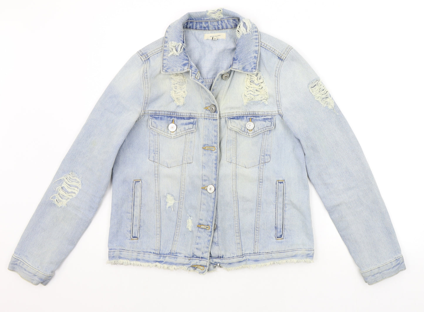 River Island Womens Blue   Jacket  Size 10
