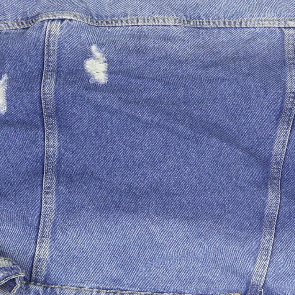 GUARARAPES Womens Blue   Jacket Coat Size M  - Distressed