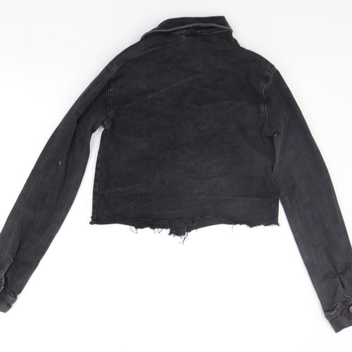 Denim & Co. Womens Grey   Jacket  Size 6