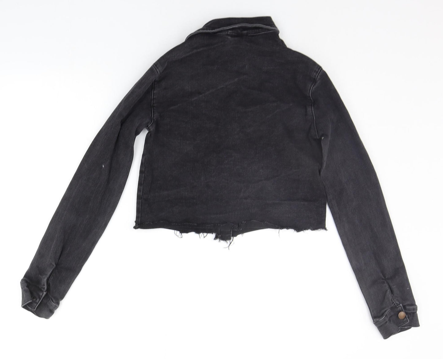 Denim & Co. Womens Grey   Jacket  Size 6