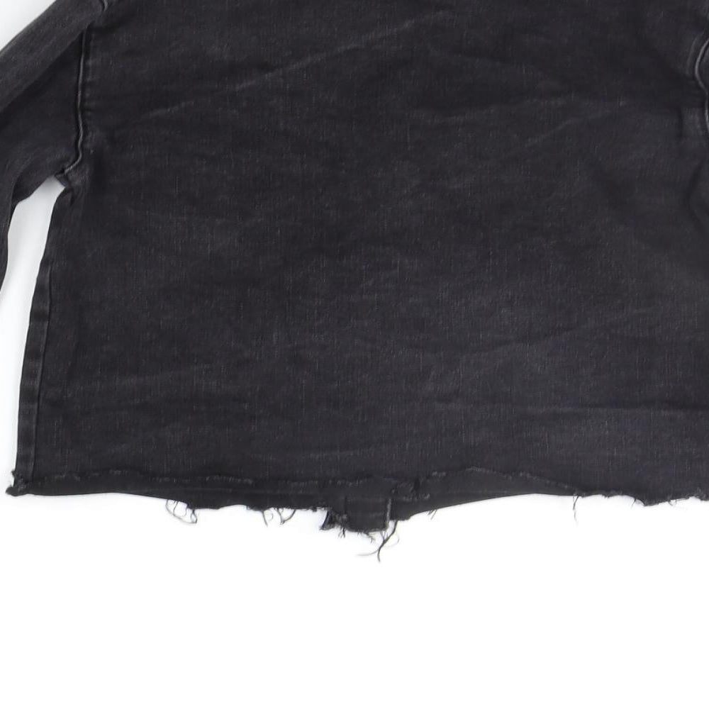 Denim & Co. Womens Grey   Jacket  Size 6