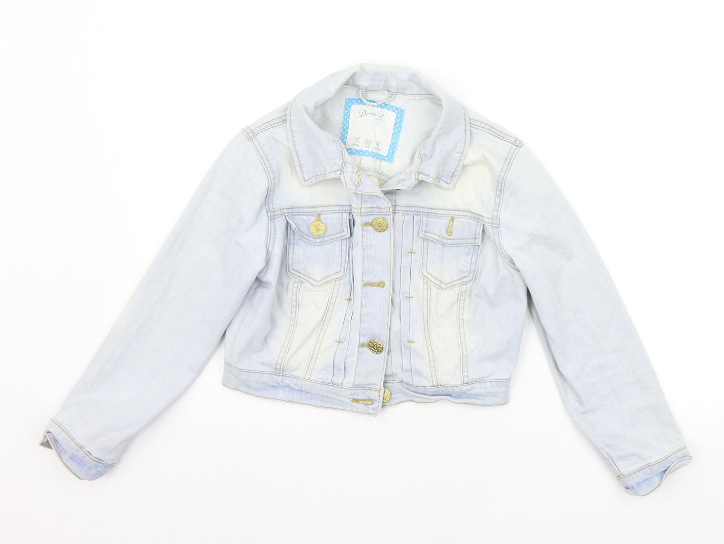 Denim & Co. Womens Blue   Jacket  Size 8