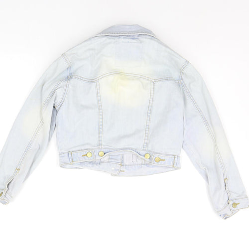 Denim & Co. Womens Blue   Jacket  Size 8