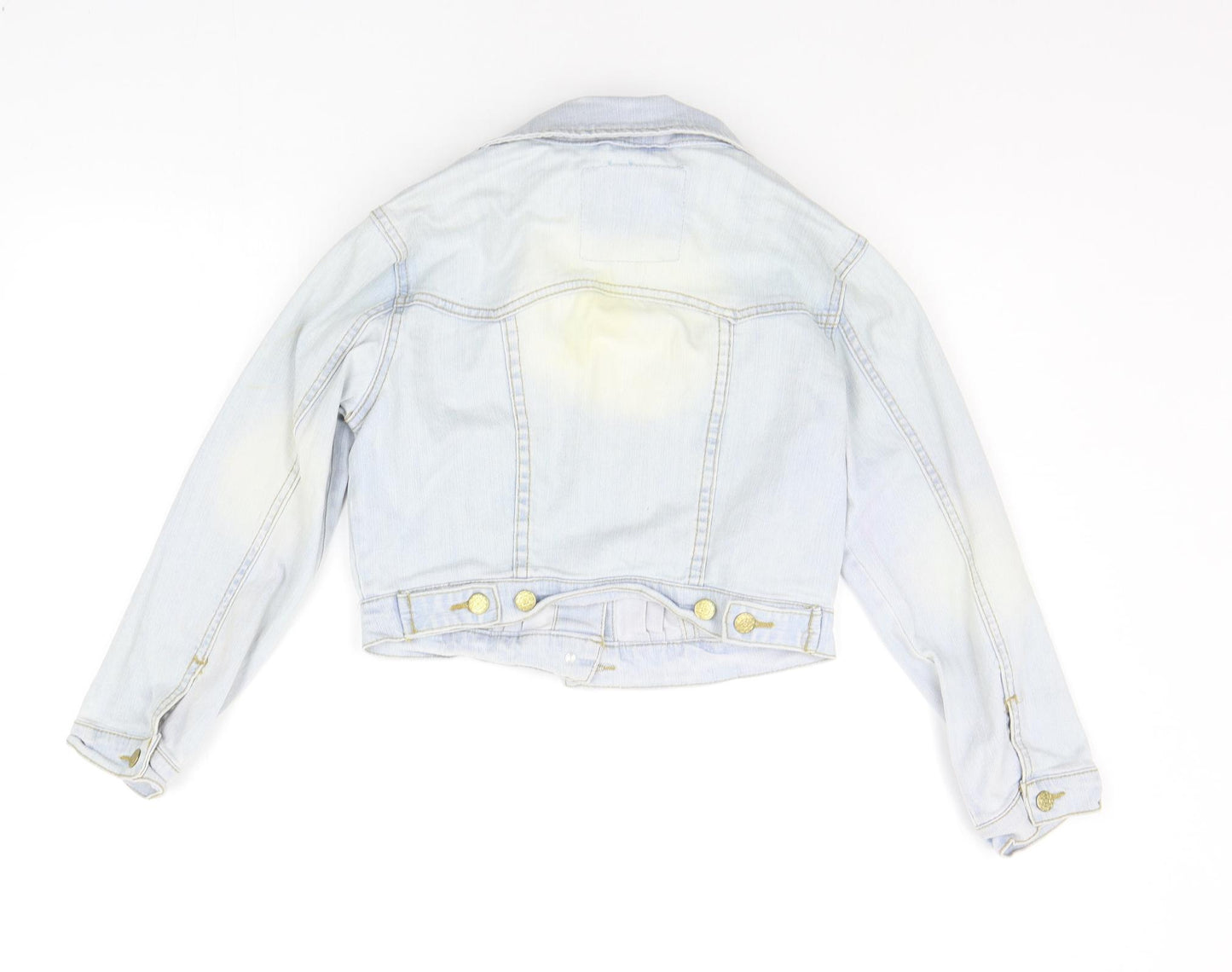 Denim & Co. Womens Blue   Jacket  Size 8