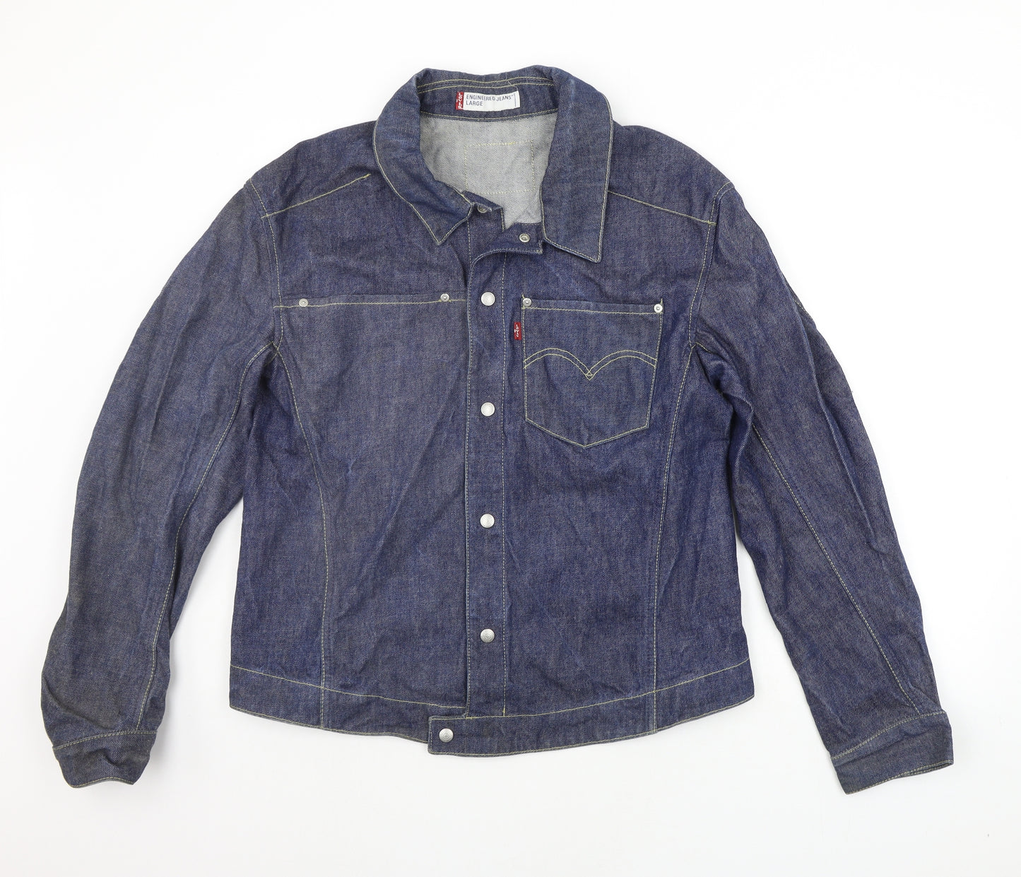 Signature by Levi Strauss & Co. Womens Blue   Jacket Coat Size L