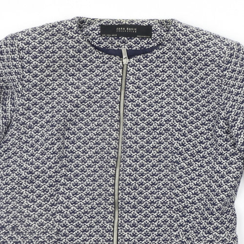 Zara Womens Blue   Jacket Dress  Size L