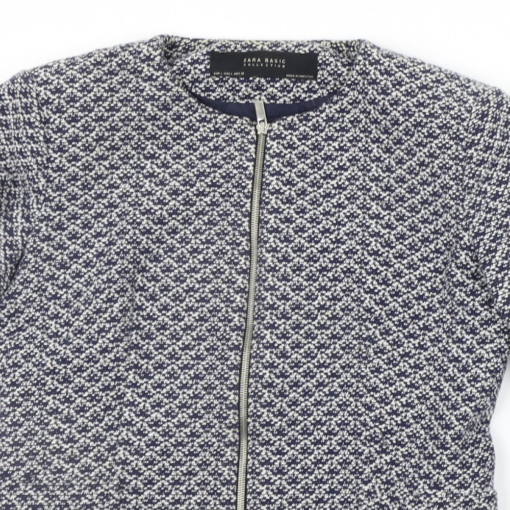 Zara Womens Blue   Jacket Dress  Size L