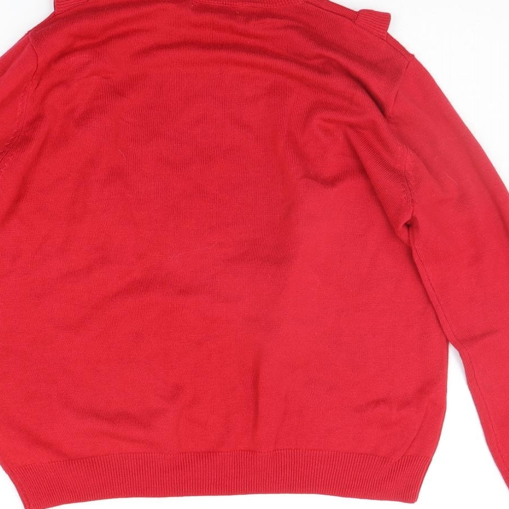 R Edition Womens Red   Pullover Jumper Size M