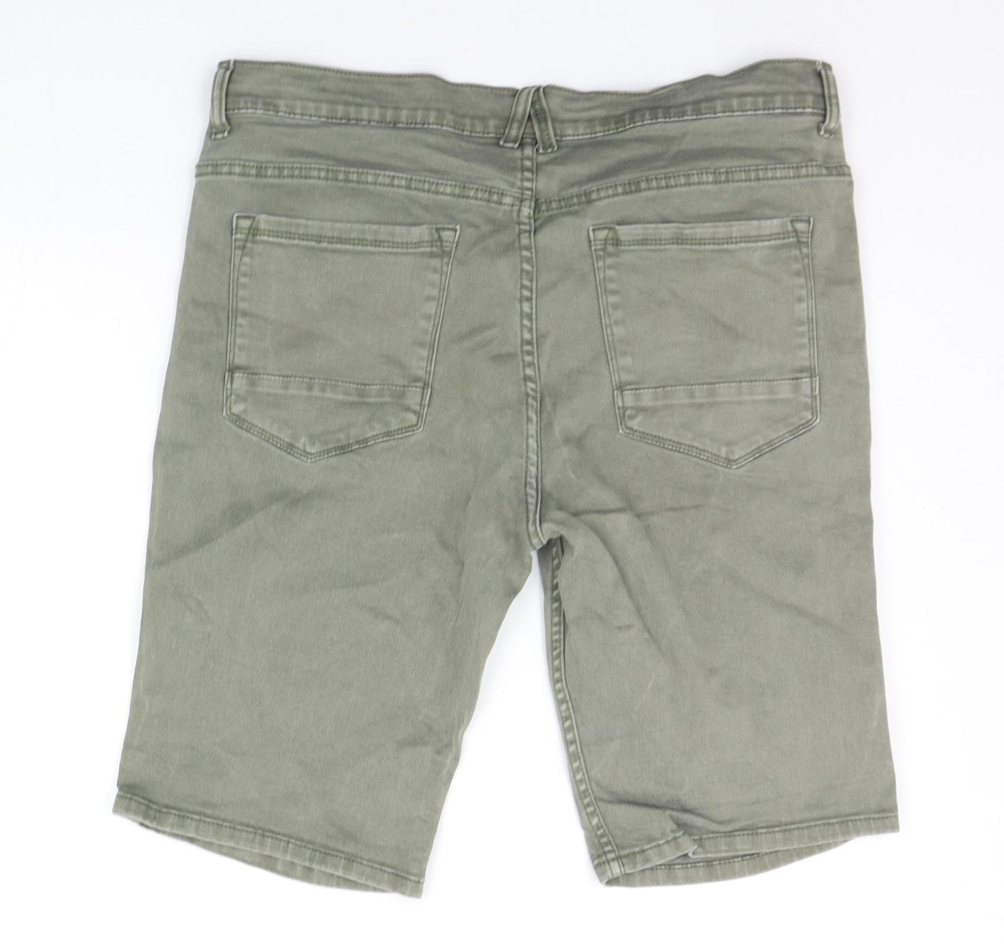 Denim & Co. Mens Green   Chino Shorts Size 36 in