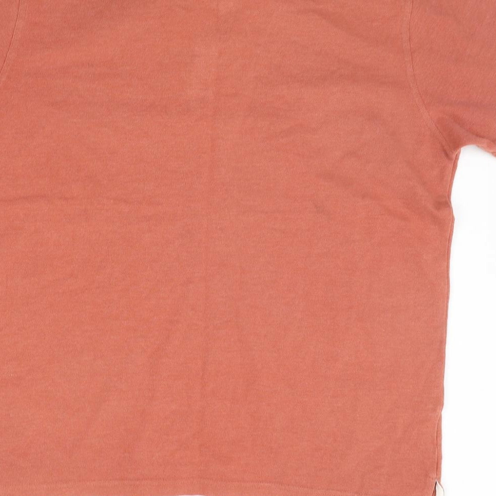 Easy Mens Orange    Polo Size L