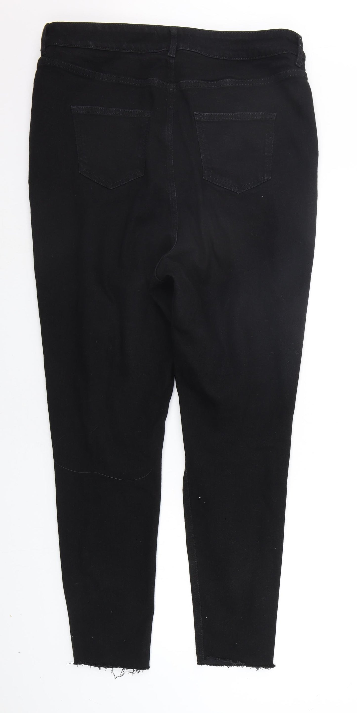 New Look Womens Black   Straight Jeans Size 18 L28 in