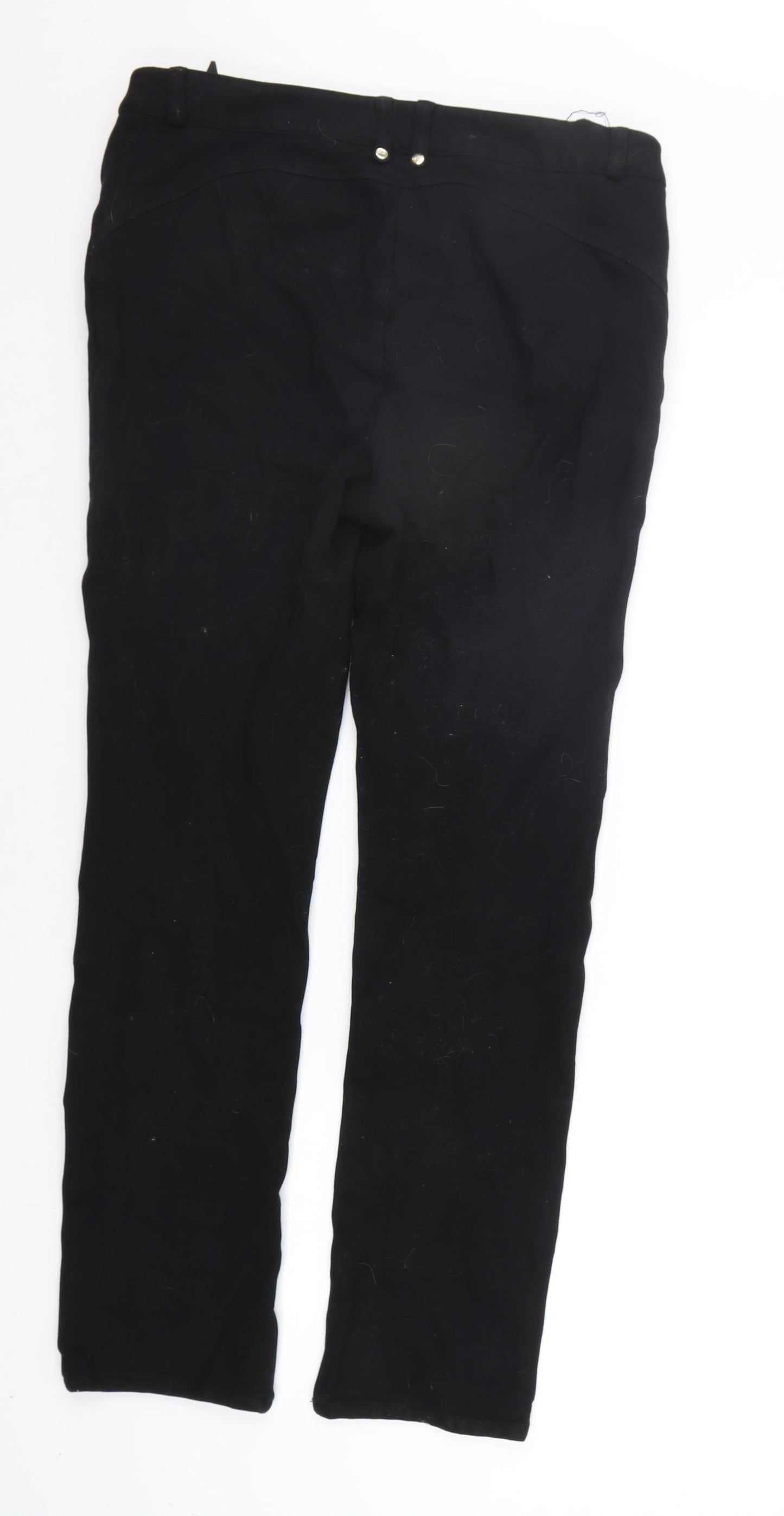 Per Una Womens Black   Trousers  Size 12 L27 in
