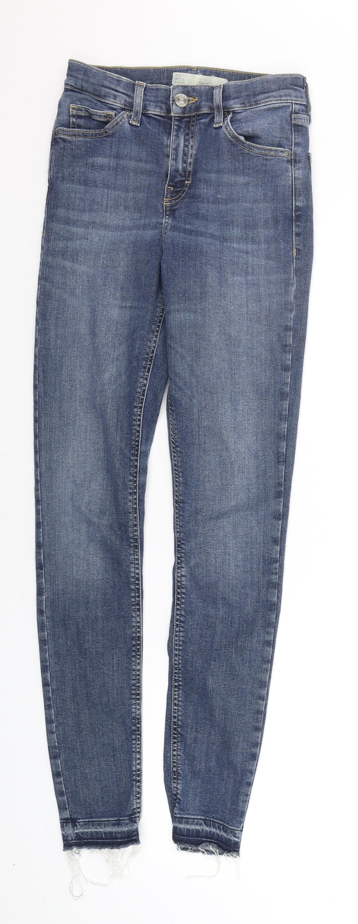 Topshop Womens Blue Straight Jeans Size 25 in