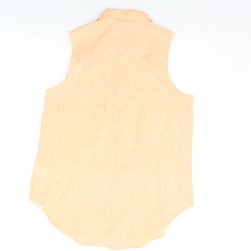 Atmosphere Womens Orange   Basic Button-Up Size 14