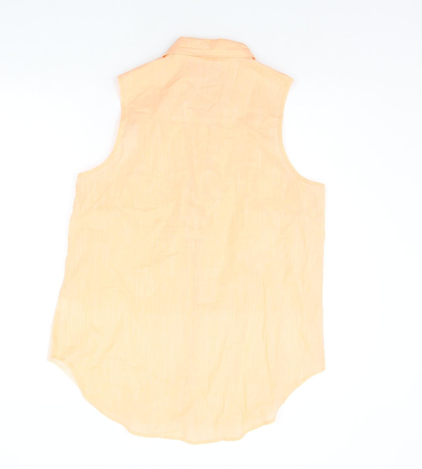 Atmosphere Womens Orange   Basic Button-Up Size 14