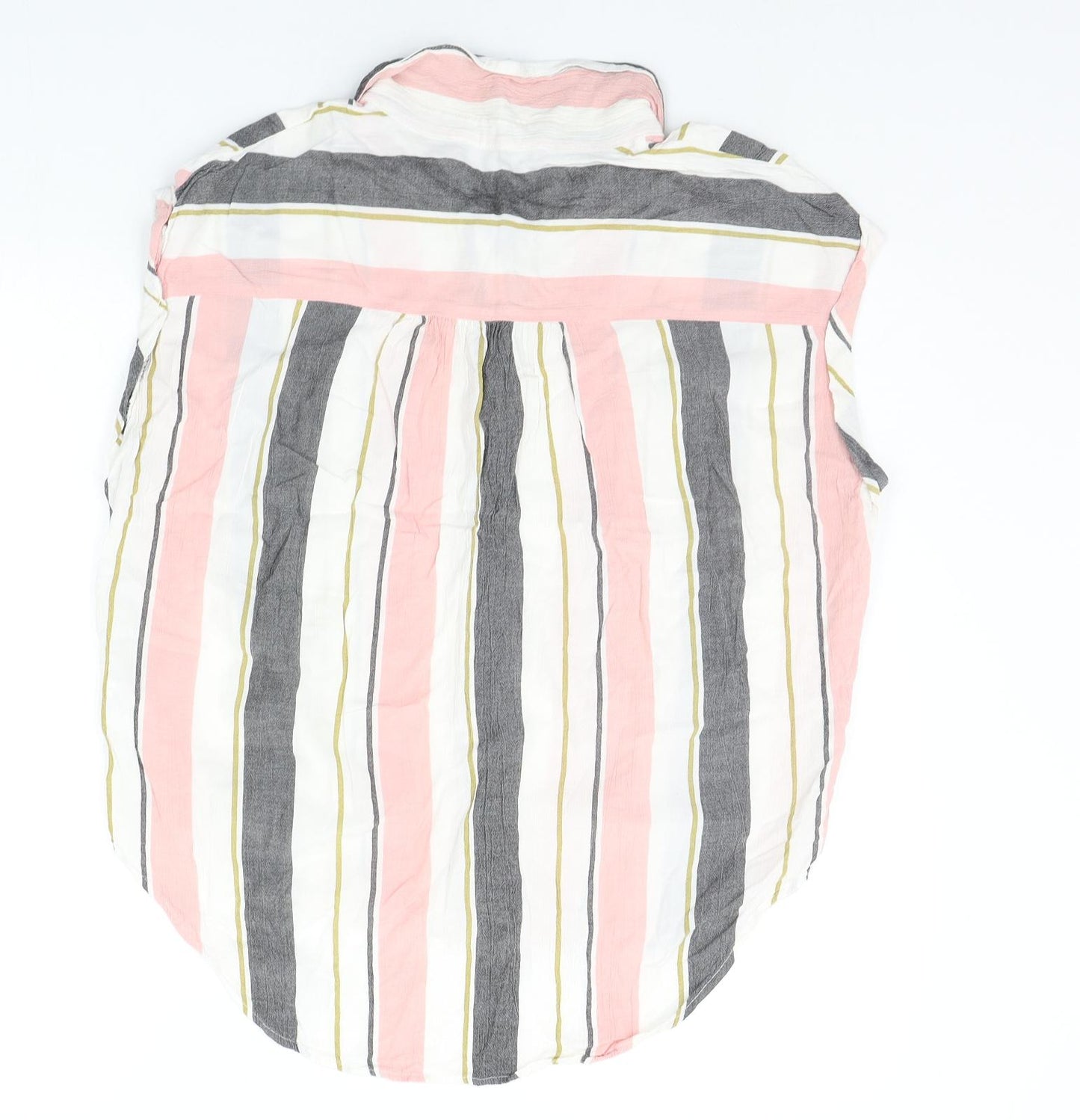 Primark Womens Pink Striped  Basic Button-Up Size 16